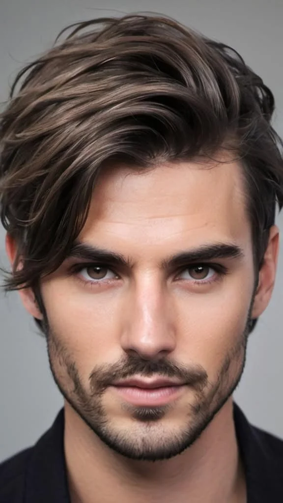 Grown-out Layers Medium Hairstyles for Men