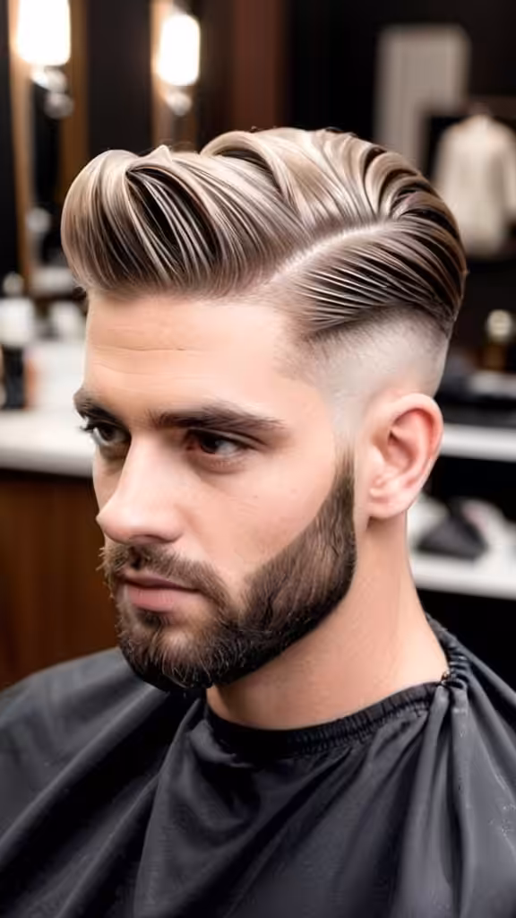 Ridged Comb Over Style Medium Hairstyles for Men