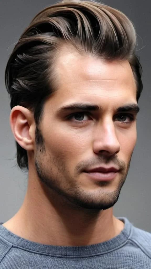 Short Ponytail Medium Hairstyles for Men