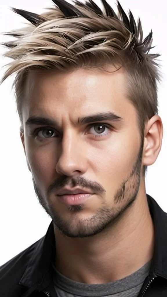 Spiky Cut Medium Hairstyles for Men