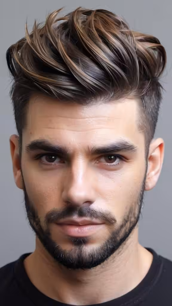 Textured Disconnected Medium Hairstyles for Men