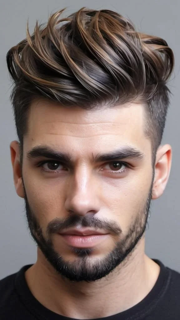 Textured Disconnected Medium Hairstyles for Men