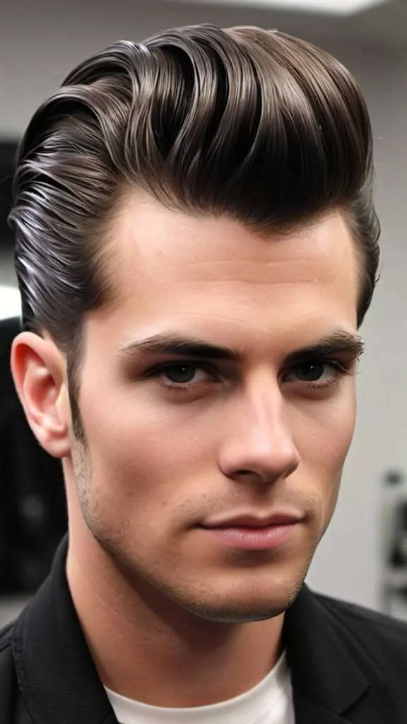 The Classic Pompadour Medium Hairstyles for Men