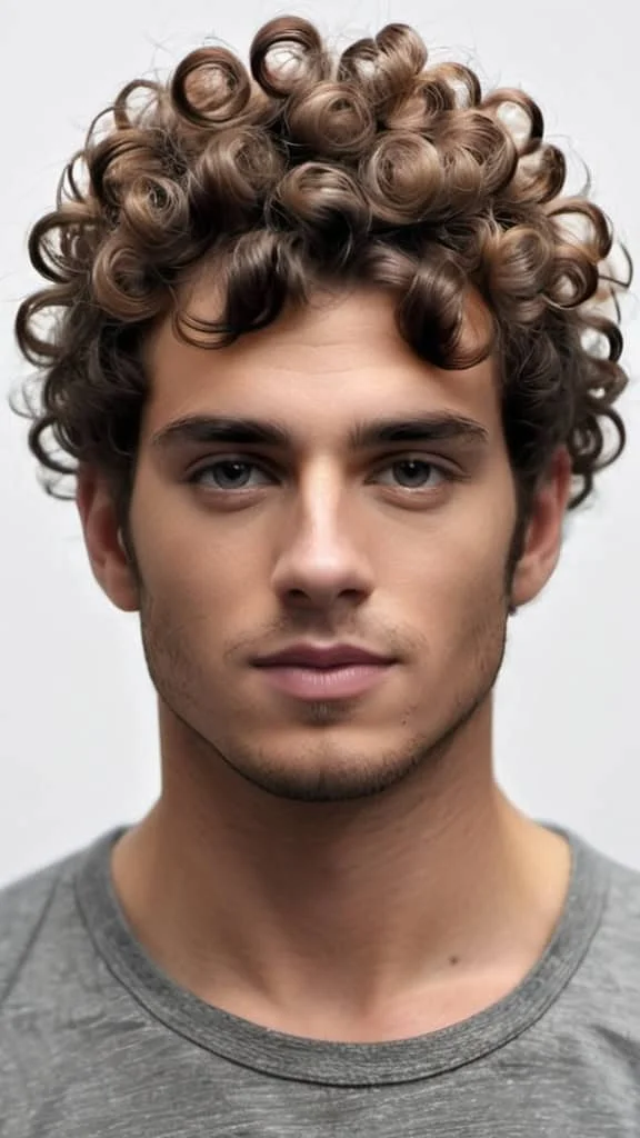 The Curly Top Medium Hairstyles for Men