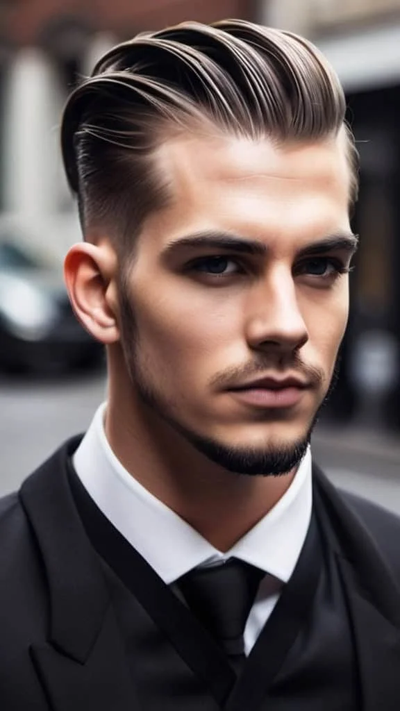 The Slicked Back Undercut Medium Hairstyles for Men
