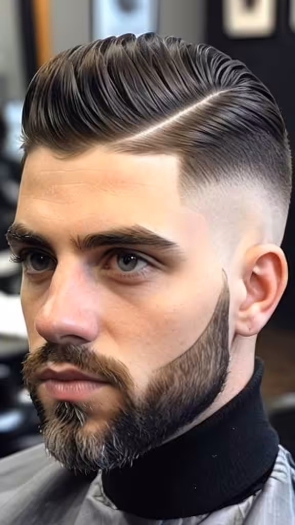 Brushed Up Top High Taper Fade