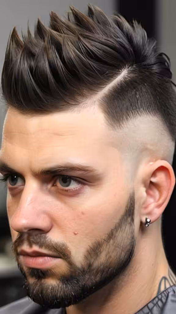 Faux Hawk Taper Fade Mid Taper Fade