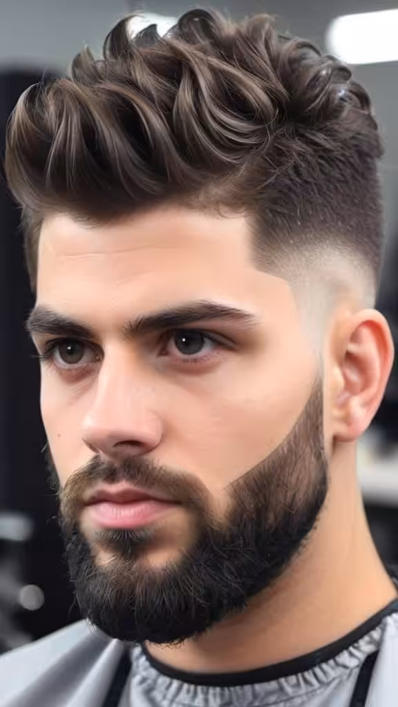 Fluffy Style with Low Taper Low Taper Fade