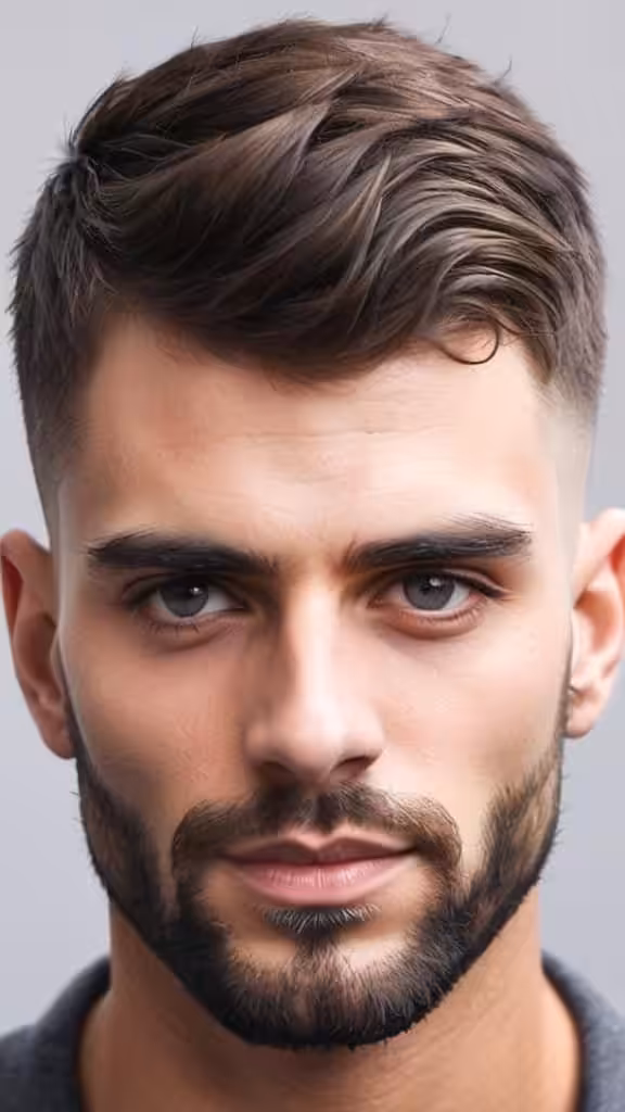Low Fade with French Crop Low Taper Fade