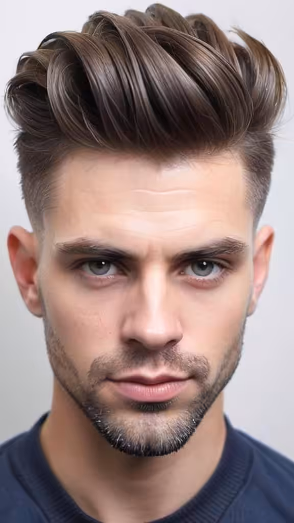Low Fade with Quiff Low Taper Fade