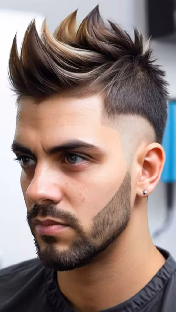 Low Fade with Spiky Hair Low Taper Fade