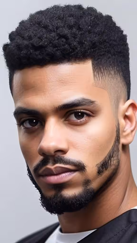 Low Fade with Tapered Afro Low Taper Fade