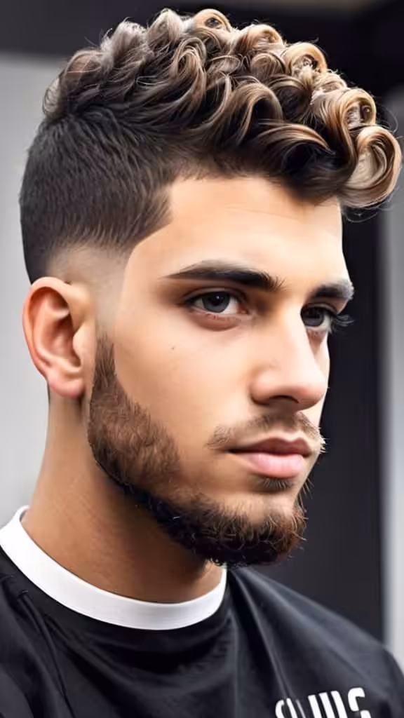 Taper Fade Curly Hair Mid Taper Fade