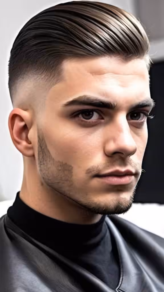 Tapered Side Part High Taper Fade