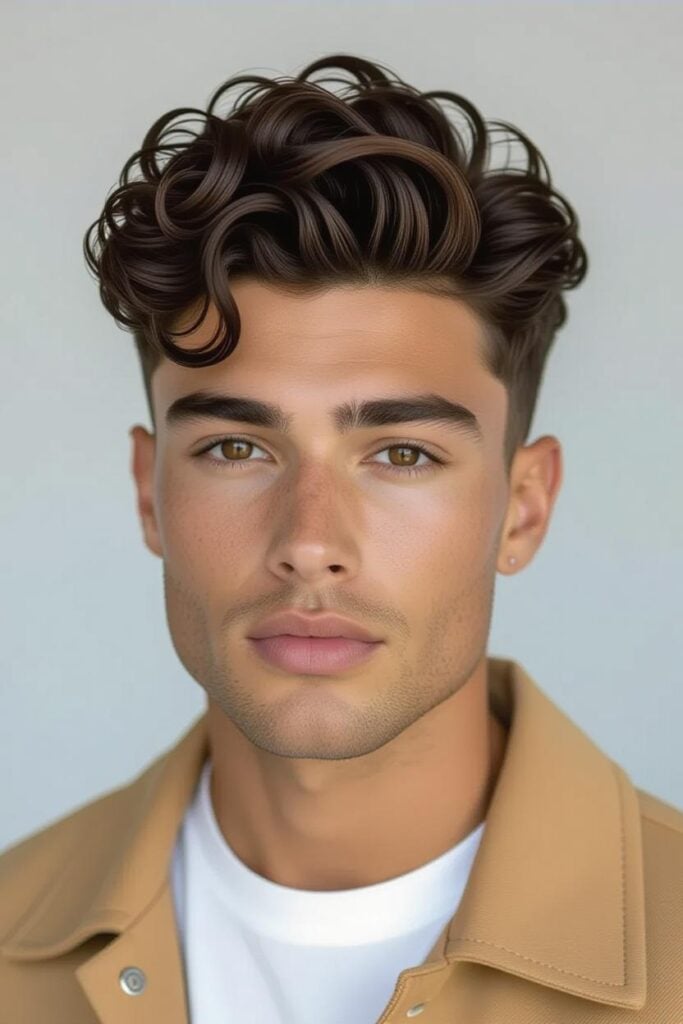 Mid Taper Fade: 35 Unique Styles for Men in 2025 Mid taper fade coiled crown, coiled high hairstyle, unique look
