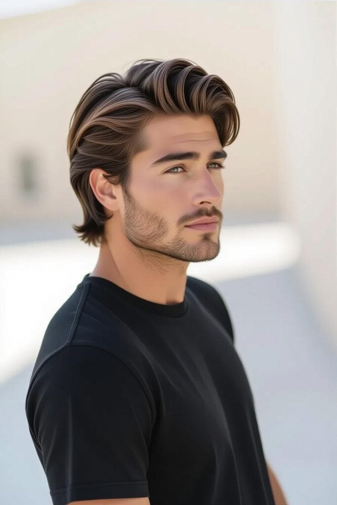 Mid Taper Fade: 35 Unique Styles for Men in 2025 Mid taper fade gentle undercut, disconnected top hairstyle, modern look