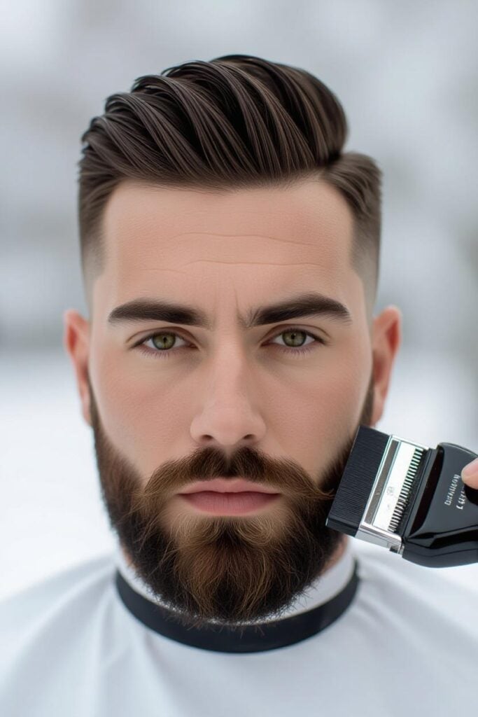 35 High Taper Fade haircuts for Men in 2025 A man with a razor fade, skin-close tapered sides and minimally styled top.