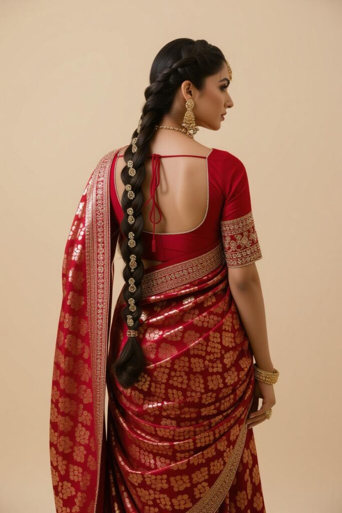 Bridal Hairstyles for Indian Weddings in 2025: Perfect Hair Styles on Lehenga, Saree & Gown Bejewelled Tress Magic Braid