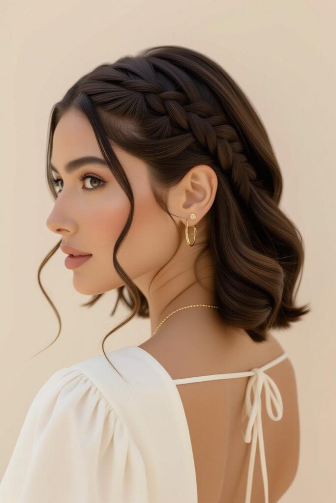 Bridal Hairstyles for Indian Weddings in 2025: Perfect Hair Styles on Lehenga, Saree & Gown Celeb-Inspired Front Braid Lob