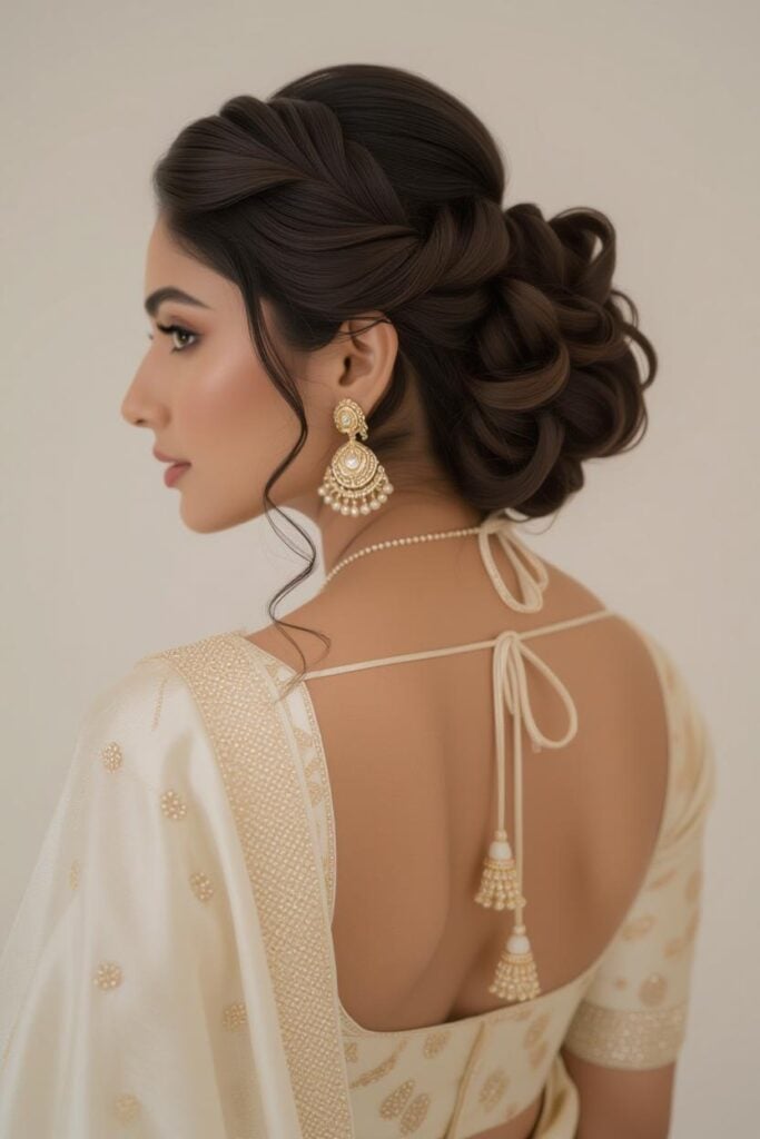 Bridal Hairstyles for Indian Weddings in 2025: Perfect Hair Styles on Lehenga, Saree & Gown Choppy Bob Juda Twist