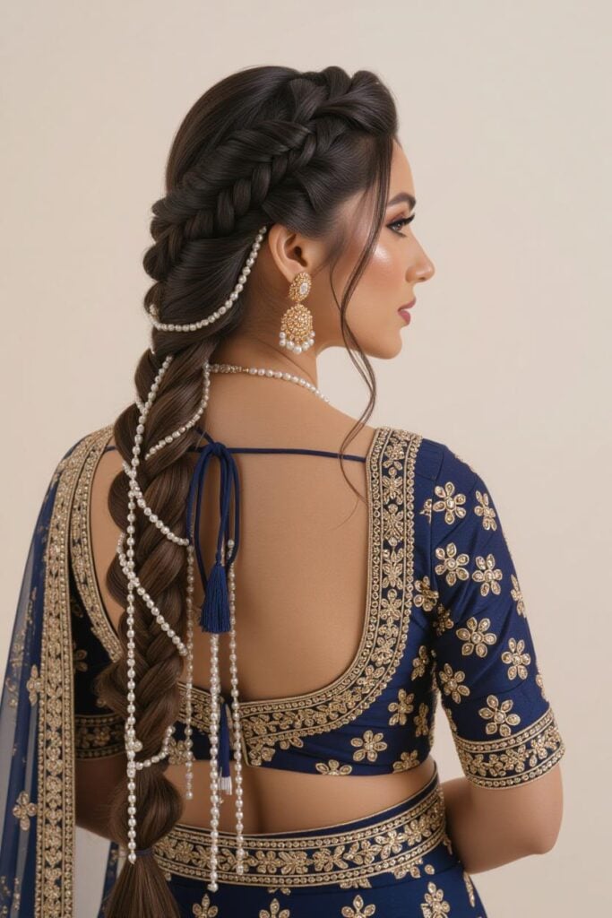 Bridal Hairstyles for Indian Weddings in 2025: Perfect Hair Styles on Lehenga, Saree & Gown Colourful Baby's Breath Twist Choti