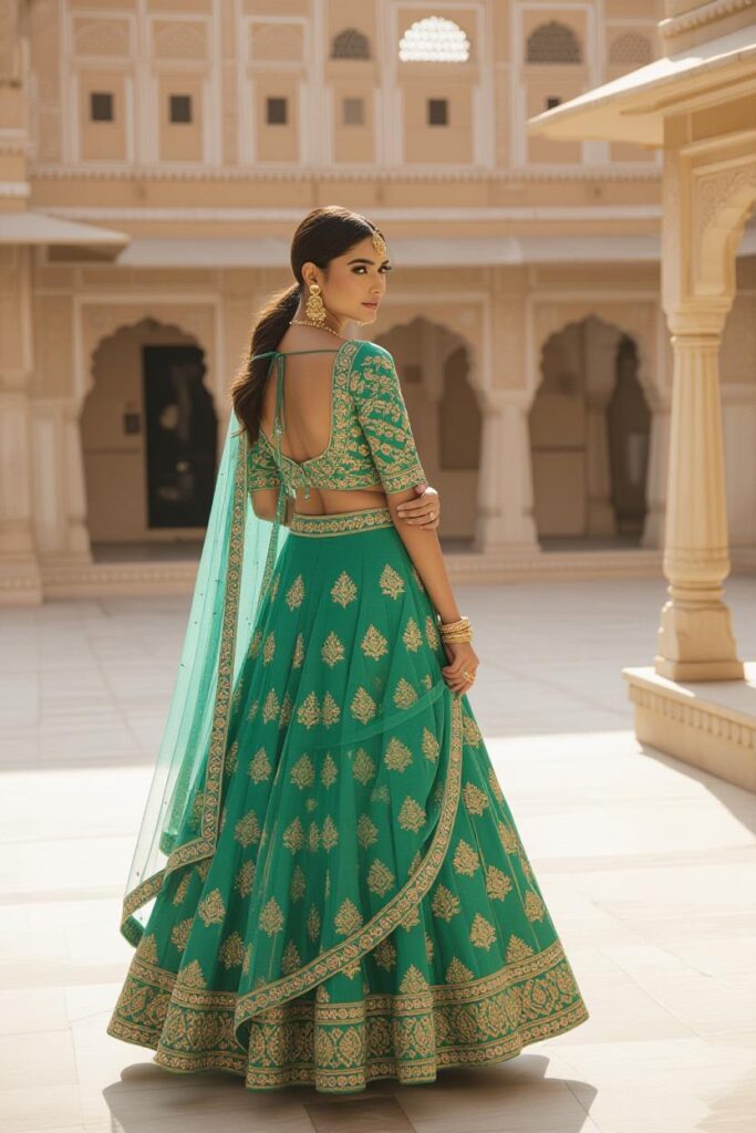 Bridal Hairstyles for Indian Weddings in 2025: Perfect Hair Styles on Lehenga, Saree & Gown Mirror Detailing Statement Pony