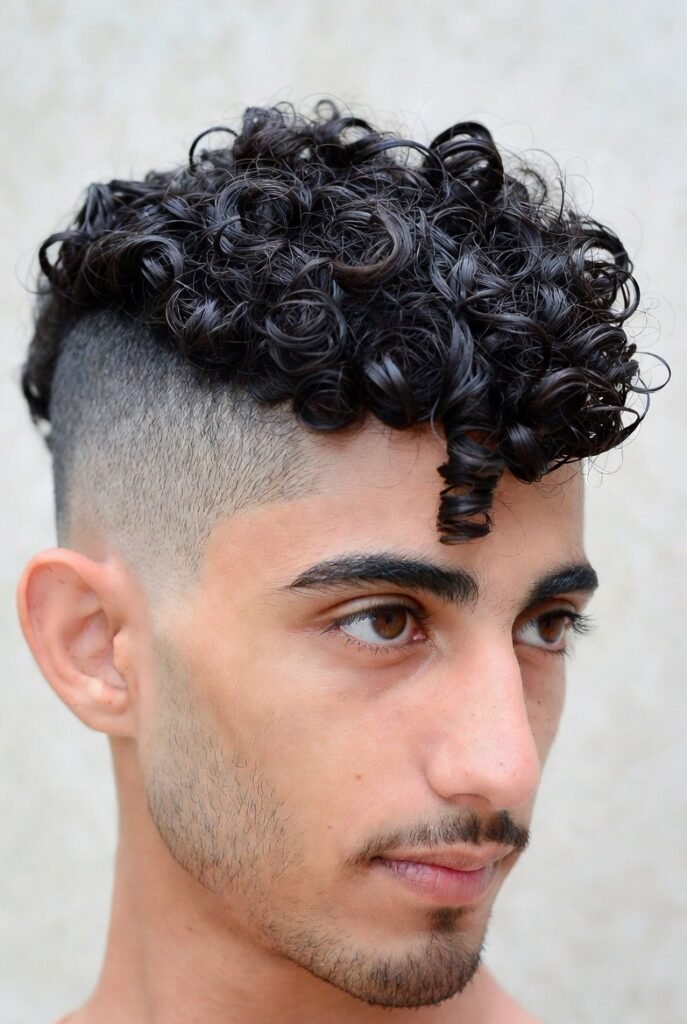 Curly Quiff Undercut