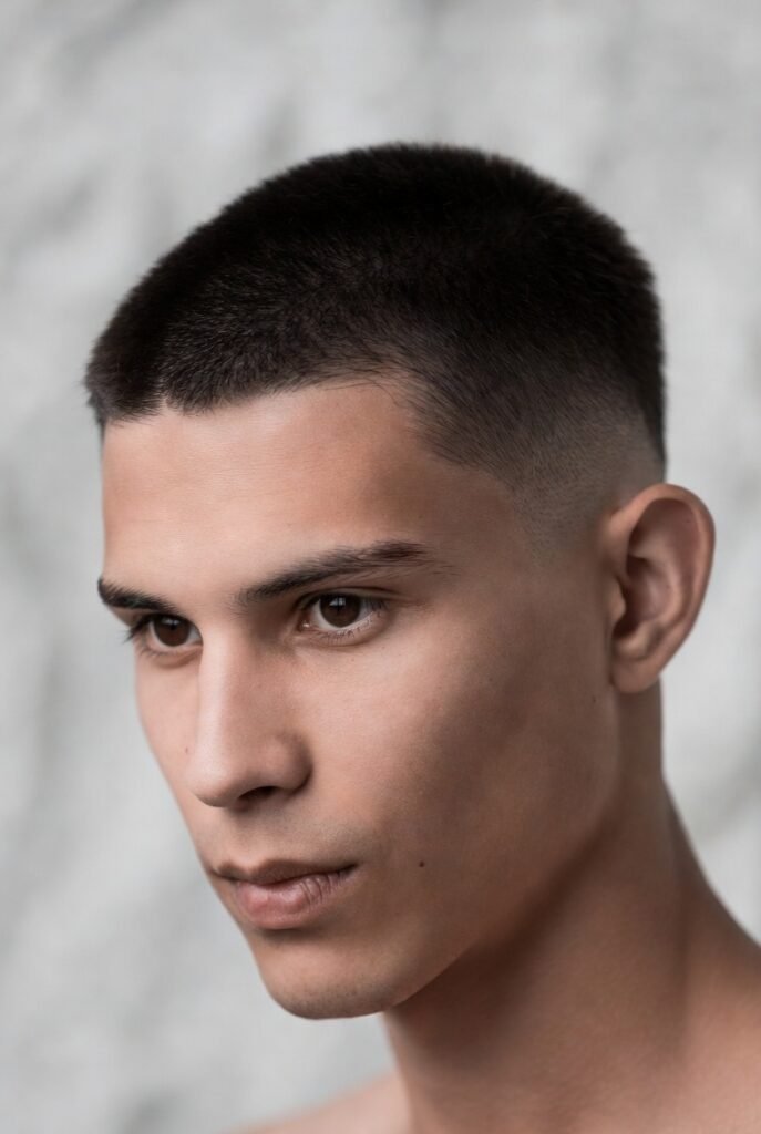 Induction buzz cut for men 2025 – ultra-short minimalist style