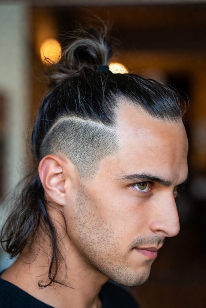 Loose Man Bun Undercut