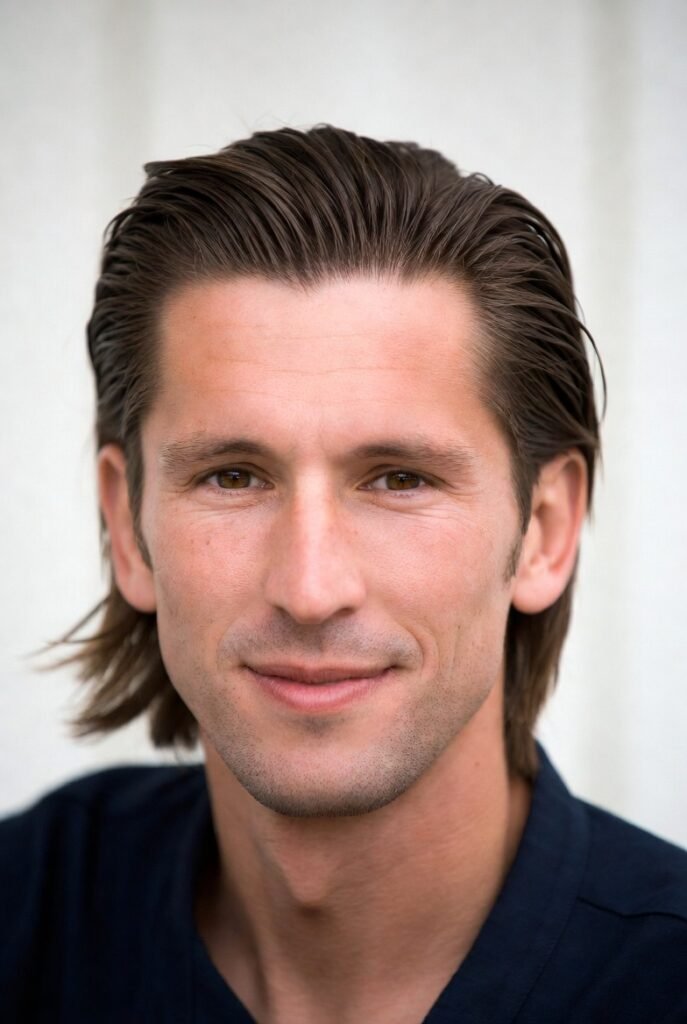 Medium Length Slick Back