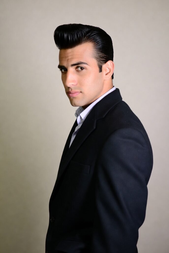 Slick Back Pompadour