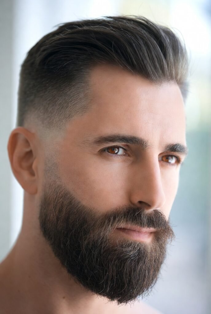 Slick Back with Beard