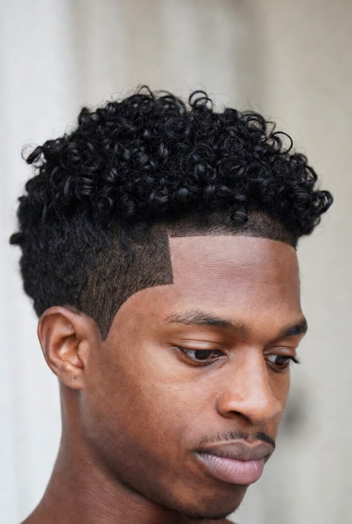 Volumed Curly Undercut