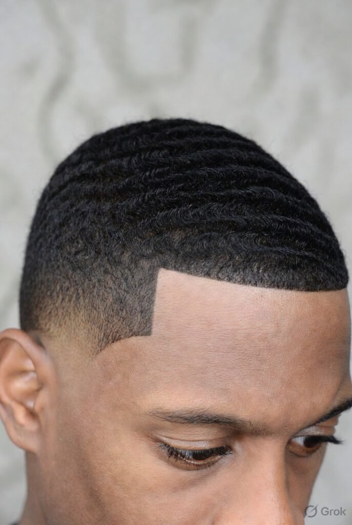 Bald Fade with Line-Up