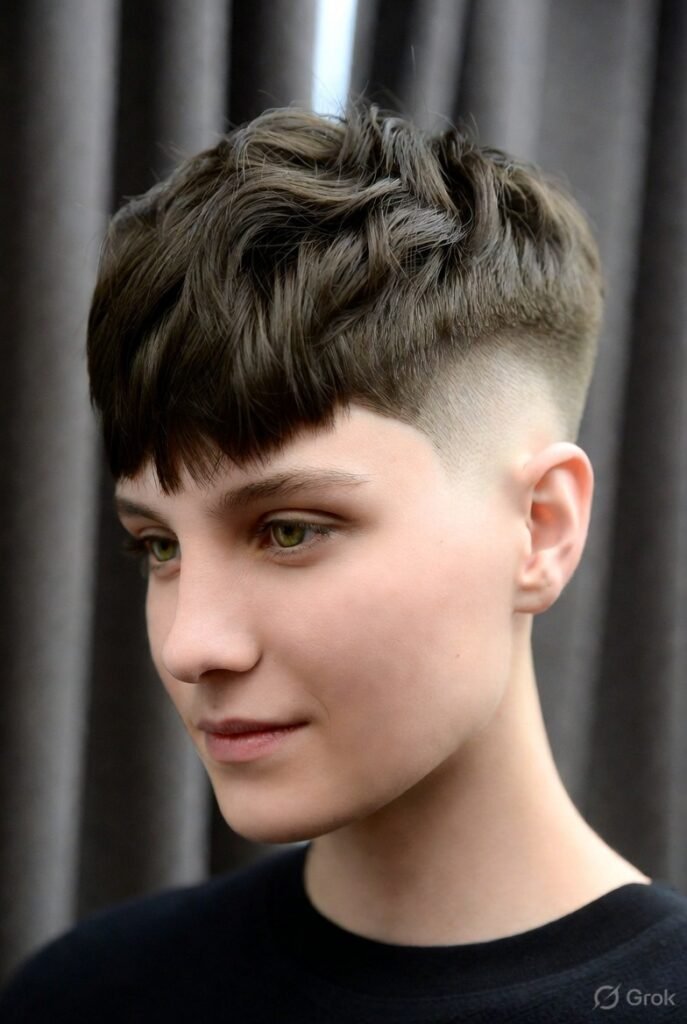 Burst Fade Middle Part (Curtains)