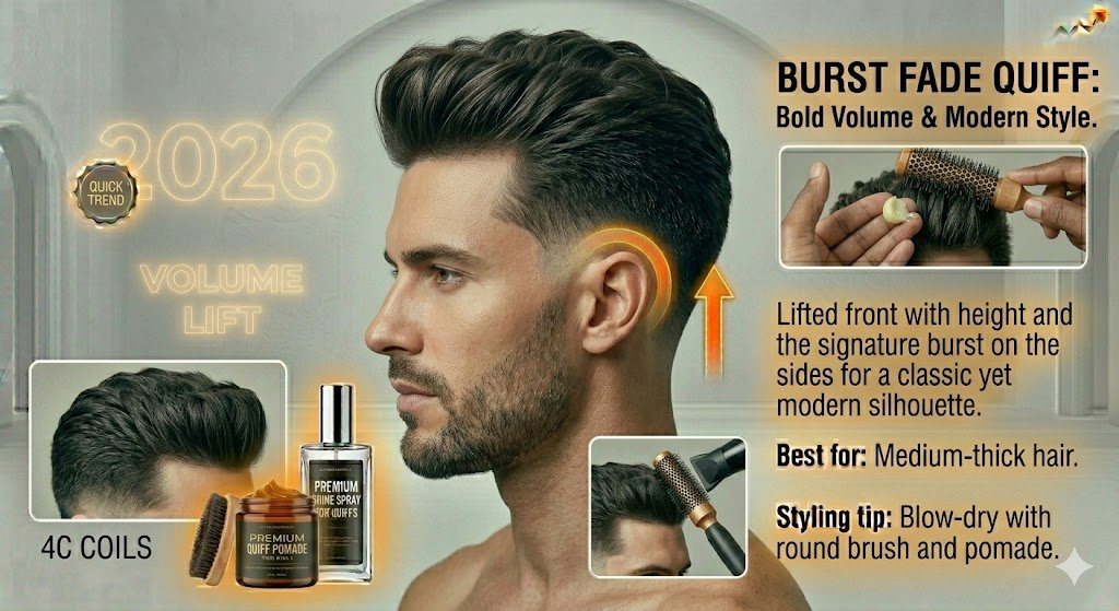 Burst Fade Quiff