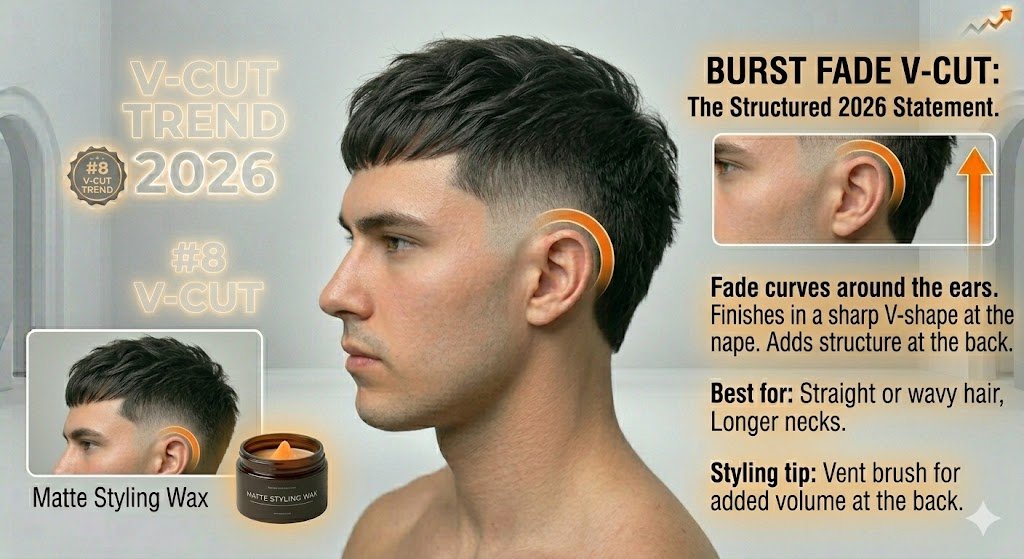 Burst Fade V-Cut