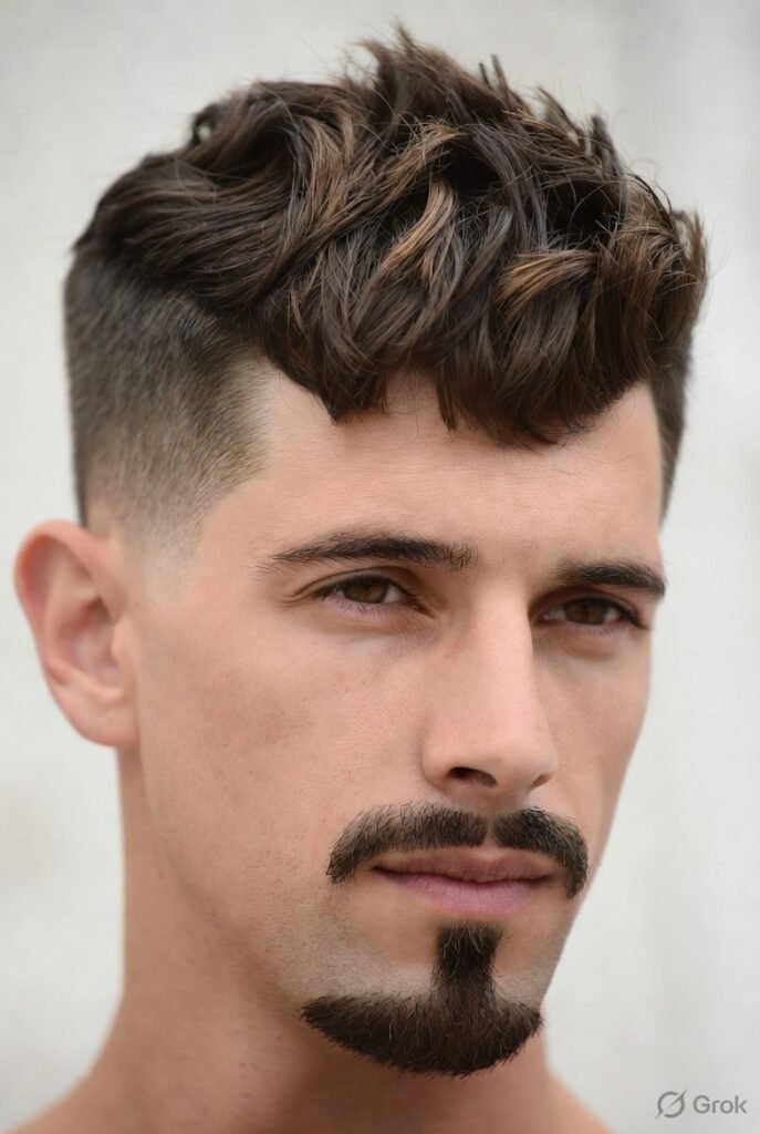 Burst Fade with Goatee
