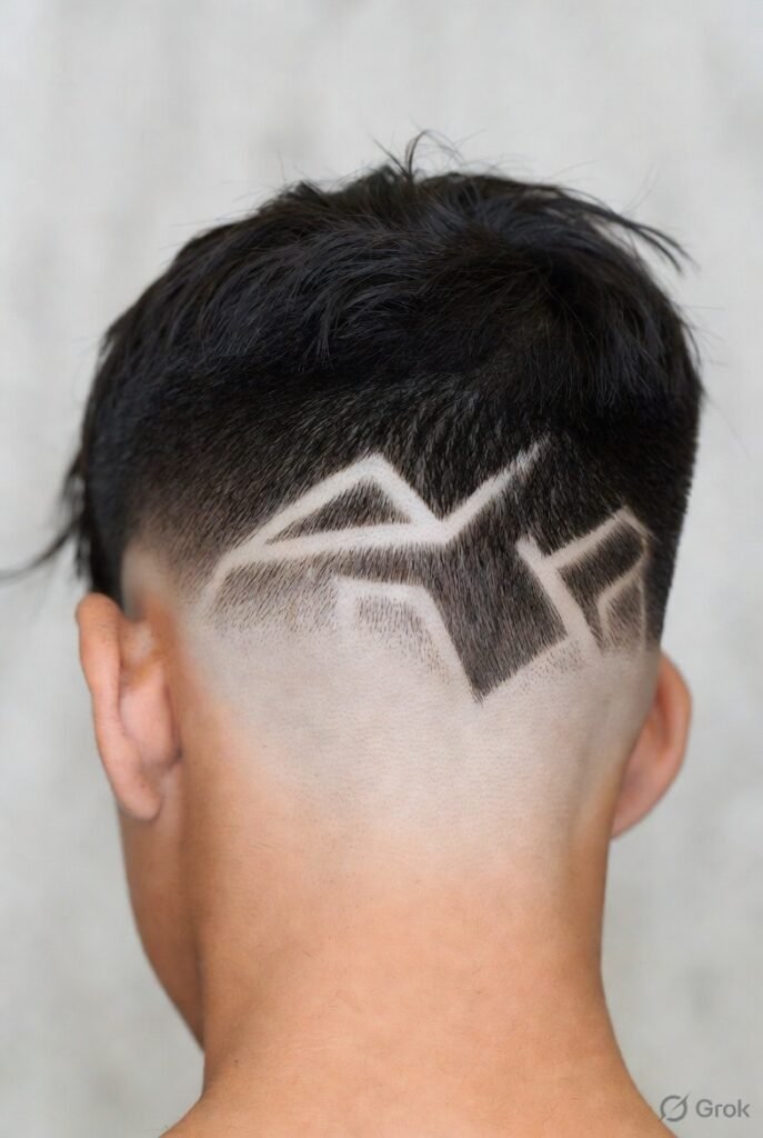 Burst Fade with Hair Design