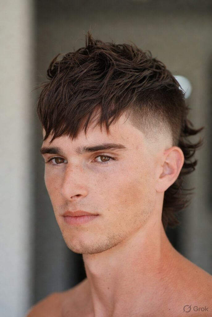 Drop Fade Modern Mullet