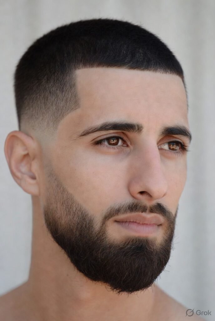 Drop Fade with Beard Link