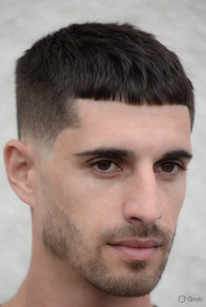 Drop Fade with Temple Fade & Beard