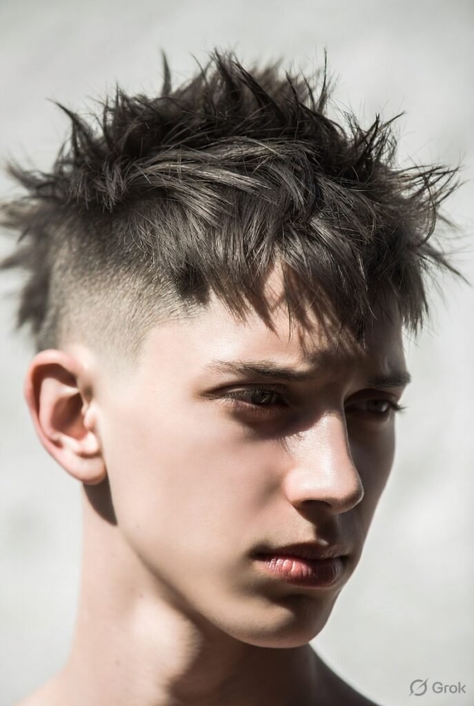 Messy/Bedhead Burst Fade