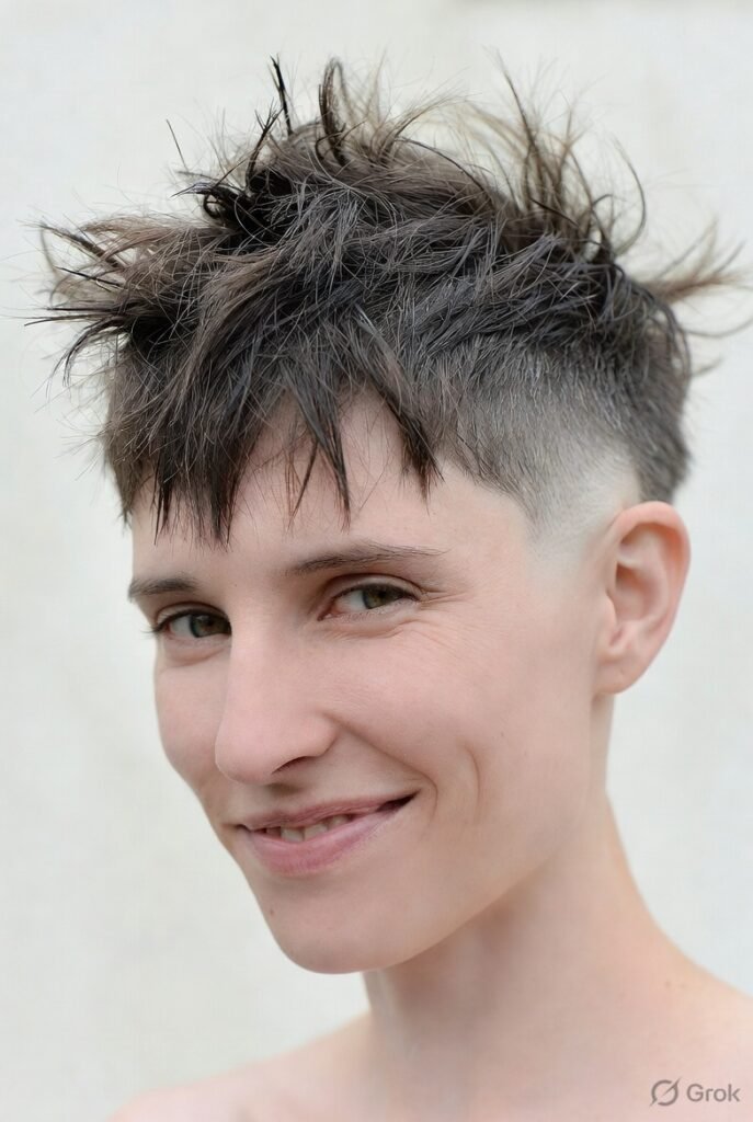 Messy/Bedhead Drop Fade