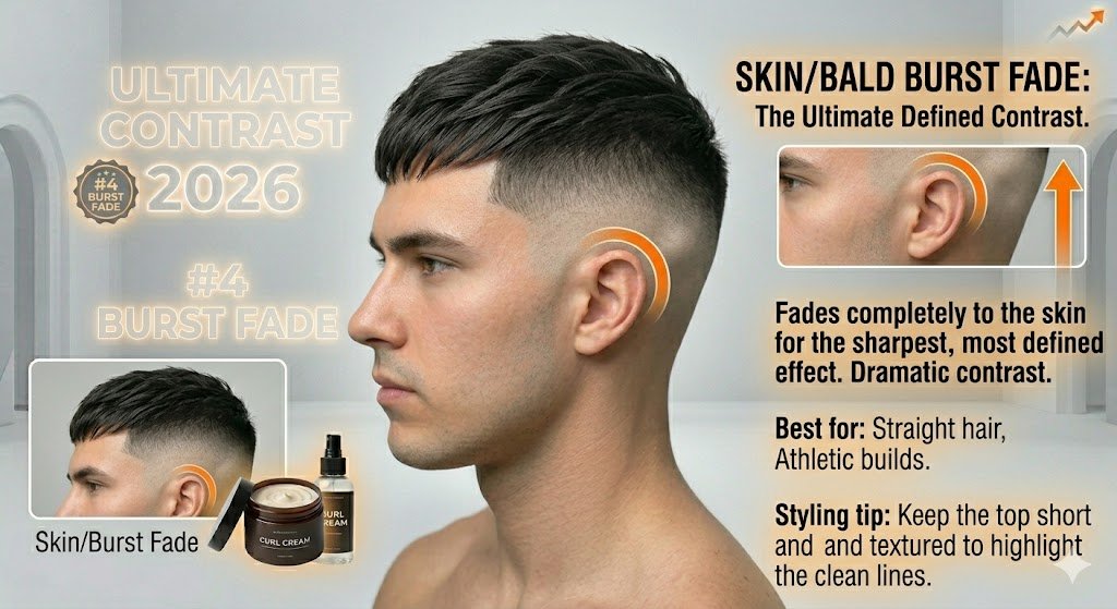 Skin/Bald Burst Fade
