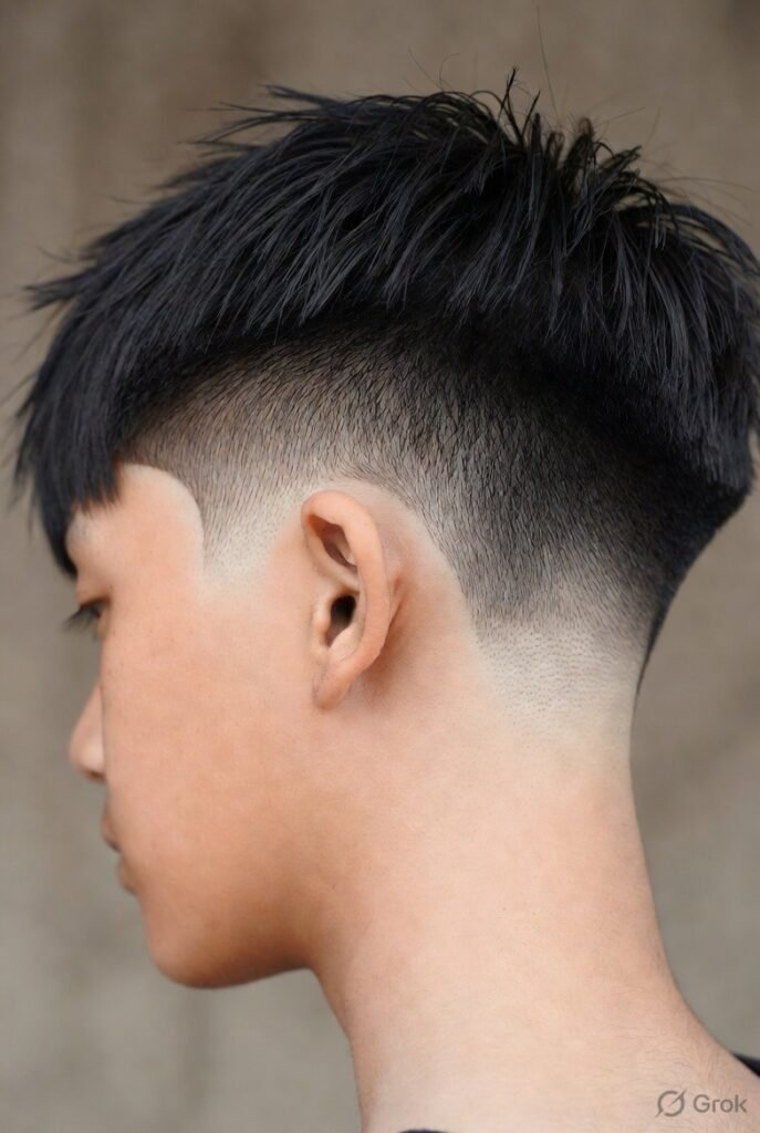 Straight Hair Drop Fade