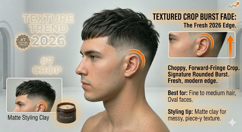 Textured Crop Burst Fade