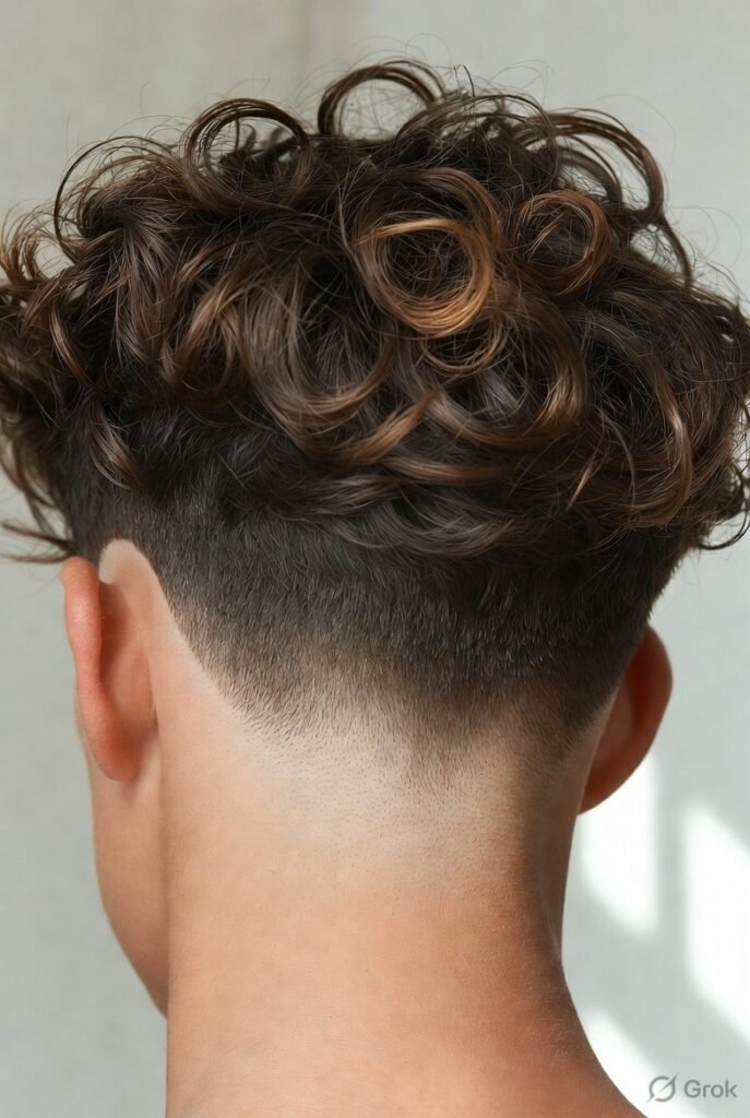 Wavy Hair Drop Fade