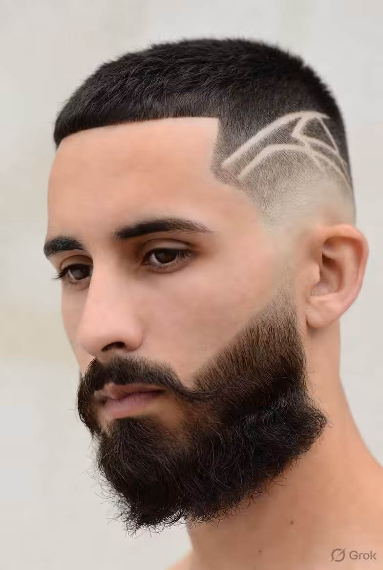 Skin Fade With Beard Link